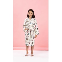 Özdilek Minnie Mouse Colours Disney Lisanslı Kapüşonlu Çocuk Bornozu 9/10 Yaş Karışık
