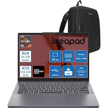 Lenovo IdeaPad Slim 3 14ARP10 83K6006JTRF07 Ryzen 7 170 24 GB 512 GB SSD 14" Free Dos Dizüstü Bilgisayar + Zetta Çanta