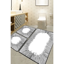 Somber Ekru 3'lü Set Banyo Paspası Ekru-üçlü