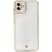 Samsung Galaxy Uyumlu A04 Kılıf Liva Lens Silikon - Beyaz Diğer