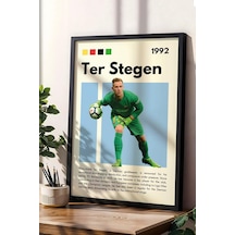 Marc-andre Ter Stegen Çerçeveli Tablo - Dekoratif Çerçeveli Futbolcu Poster Tablo