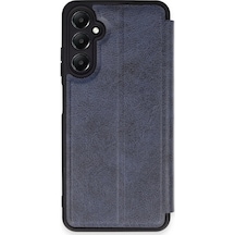 Samsung Uyumlu Galaxy A55 5g Kılıf Flip Cover Lacivert