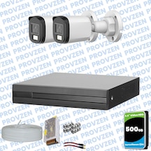 Provzen Dahua 2 Kameralı Full Hd Fullcolor Mikrofonlu Güvenlik Kamerası