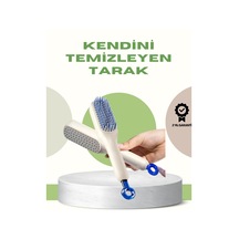 Anti-statik Saç Tarağı Kolay Temizlenebilir, Silikon Masaj Uçlu, Kompakt Boyut