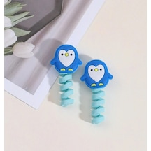 Mavi Penguen Kablo Koruyucu