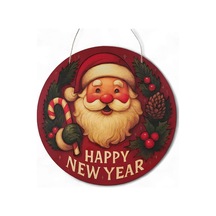 Noel Baba Kapı Ve Duvar Süsü Happy New Year