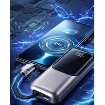 Dijital Göstergeli 13000 Mah Süper Hızlı Şarj Destekli Taşınabilir Powerbank Renkli