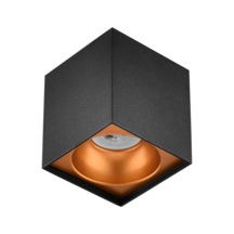 Sıva Üstü Led Spot Kare Siyah Portakal 5w