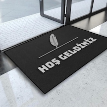 Valerine Life Avukat Bürosu Ve Noter Gri Renk Hoş Geldiniz Kapı Önü Paspası 45x70cm