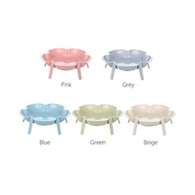 Pazly Çiçek Şeklinde Oturma Odası Tabağı, Çay Atıştırmalık, Meyve Garnitür Tabağı Yeşil