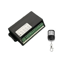 4 Kanal 12v Uzaktan Kumandalı Rf Modüllü Alıcı Verici + 4 Butonlu Kumanda Metal