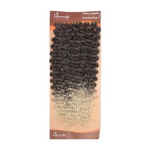 Queensky Afro Dalgası / 75cm / 240gr / Koyu Kahve Platin Ombre - Aıaı-896459 Çok Renkli