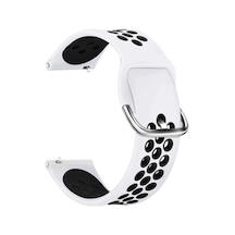 Amazfit Pace 2 Stratos Rainbow Sport Band İçin Kordon Beyaz Siyah Çok Renkli