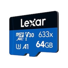 Lexar 64 GB 633x 100Mb/s C10 A1 V30 U3 Micro Sd Hafıza Kartı