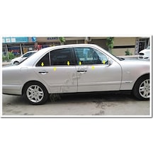 Markadan Mercedes E W210 Krom Cam Çıtası 1995-2001 4 Parça   Paslan