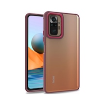 Zore Redmi Note 10 Pro Kılıf Nvth Flora Kapak - Kırmızı