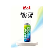 Mxs Ral 7015 Taş Gri Akrilik Sprey Boya 400 Ml Siyah