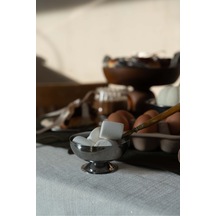 Metal Kısa Ayaklı 8,5 Cm Kahvaltılık Tatlı Çerez Dekoratif Sunum Kase Metal - 658491019