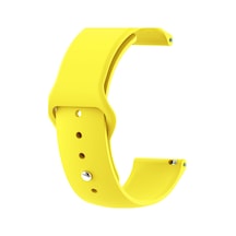 Caseonn Ticwatch Gth Pro Kordon Esnek Spor Silikon Kayış Sarı