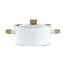 Karaca x Refika Swiss Crystal Creamy Wood Tencere 24 Cm