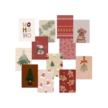 Yılbaşı Noel Poster Seti Afiş- 12 Adet A5