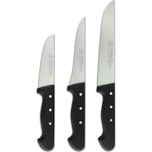 Kasap Seti 3'lü Pimli Plastik P299 Siyah