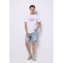 Colin's Colins Loose Straight Fit Orta Bel Düz Erkek İndigo Jean Şort Cl1074449 Q1.v1 Dn44129 Denim