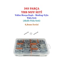 345 Parça Yhb Muv Seti - Matkap Uçlu Vida - 4.8 MM Serisi
