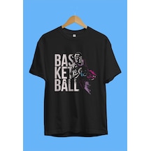 Startmore Oversize Basketbol Sever Tasarım Baskılı Unisex Tişört Siyah