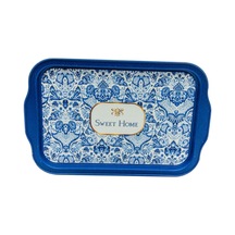 Evle-azulejos Desenli Metal Tepsi - Çay Kahve Tepsisi - Sunum Tepsisi 21 Cm X 31 Cm Azulejos Sweet Sku: Smg8690010550309 Açık Mavi