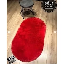 Doğuş Peluş Oval Post Halı Tavşan Kırmızı
