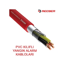 Reçber 1 2 0.8 Mm+0.40 Mm Jy St Y Pvc Yangın Alarm Kablosu 500 M