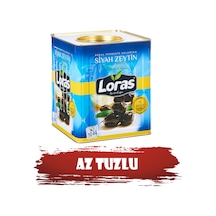 Loras 261 - 290 KB Mega Gemlik Siyah Zeytin Teneke 10 KG