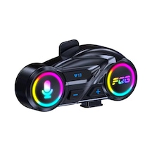 Y13 Motor Kask Kulaklık Rgb Modlu Radyolu Motosiklet Kulaklık 5.3 Bluetooth Intercom