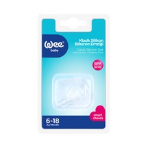 Wee Baby Silikon Biberon Emziği 6-18 Ay 4 Adet
