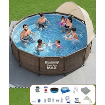 Bestway Yuvarlak Prefabrik Gölgelikli Full Havuz Seti 366x100cm Bw573 56709