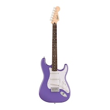 Squier 0373150517 Sonic Stratocaster Elektro Gitar Ultraviolet Mor Renk Laurel Klavye Ve Beyaz Pickguard