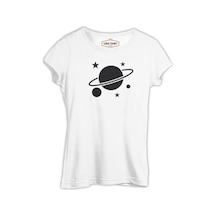 Saturn Iv Logo Beyaz Kadın Tshirt