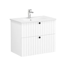 VitrA Root Groove Iki Çekmeceli Lavabo Dolabı 80 Cm Beyaz 69436 Çok Renkli