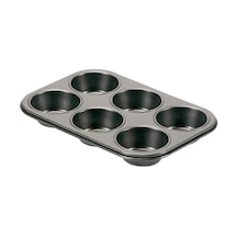 Guardini 6'li Muffin Kek Kalıbı Gri Diğer