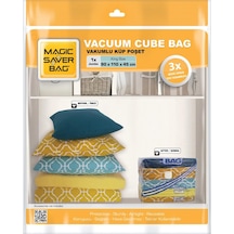 Magic Saver Bag 2'Li Jumbo Küp Vakumlu Poşet