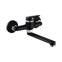 Sardıcı Pirinç Duvardan Mutfak Musluğu Siyah