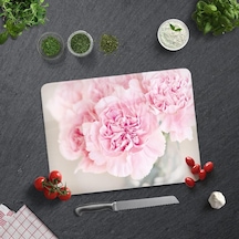 Tr Pembe Krizantem Cam Kesme Tahtası 30cm X 40cm Diğer