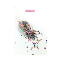 Dökme Cam Kum Boncuk 8/0 3 Mm - 60 Gram - Çok Renkli - Bnc199