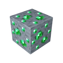 Minecraft Cevheri Taşınabilir Şarjlı Yeşil Pilli Led Gece Lambası Yeşil