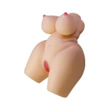 Lilitu Shop 3 Boyutlu İki İşlevli Büyük Kalçalı Yarım Vücut Anal Vajinal Silikon Seksi Manken - Grace
