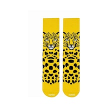 Carnaval Socks Leopar Desenli Renkli Çorap Çok Renkli