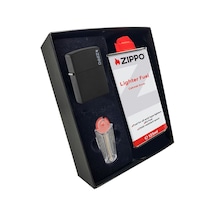 Zippo Çakmak Mat Siyah Hediyelik Kutu Benzin Taş Set du10sy Zippo Çakmak Mat Siyah Hediyelik Kutu Benzin Taş Set du10sy