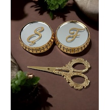 Sereno Gold Aynalı Yükselti Ve Söz Makası Seti Gold Gold