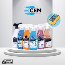 Cem Car Care Mega Oto Bakım Seti 6'lı  + Yıkama Süngeri